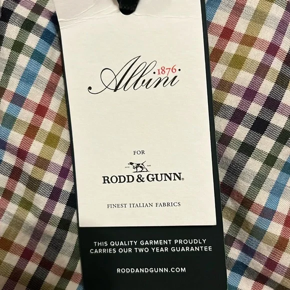 NWT Rodd & Gunn multi-colored plaid shirt size XL - Picture 3 of 13